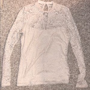 White lace top